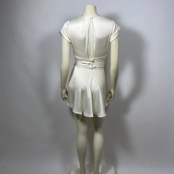 ORSEUND IRIS Ivory Satin Le Club Top + Mini Ballerina Skirt SET - Picture 4 of 8